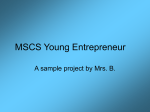MSCS Young Entrepreneur