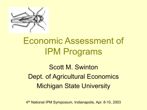 Econ Assessment of IPM Programs