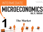 Economics 401 Intermediate Microeconomic Theory