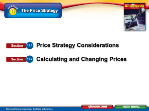 The Price Strategy