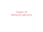 Chapter 18 Setting the right price