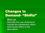 Change in Demand
