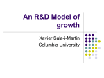 An R&D Model of growth