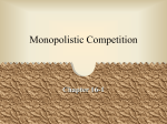 Monopolistic Competition