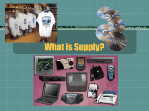 What is Supply? - Locust Fork High School