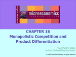 Monopolistic Competition in the Long Run