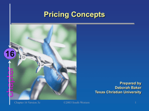 Pricing Concepts