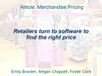 Retailers turn to software to find the right price