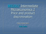 Intro + Price Discrimination