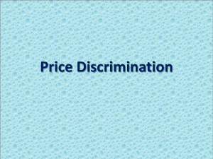 Price Discrimination