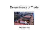 Determinants of International Trade