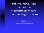 Constructing Functions