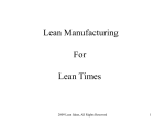 Lean Manufacturing for The New Haven