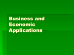 Business and Economic Applications