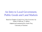 Lecture on Household Sorting and Public Goods