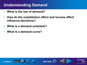 What is a demand curve?
