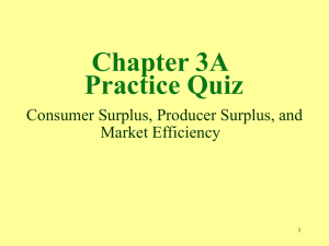 (consumer + producer surplus).