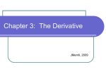 Chapter 3: The Derivative
