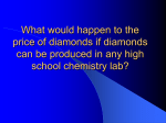What would happen to the price of diamonds if diamonds can be