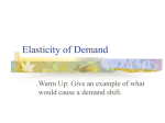 Elastic Demand