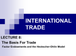 INTERNATIONAL TRADE