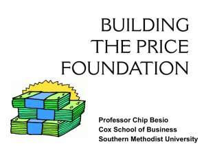 Pricing Foundations - Southern Methodist University