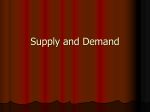 Supply and Demand