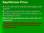 Equilibrium Price - JaminetEconomics