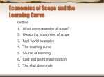 Economies of Scope and the Learning Curve