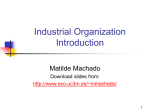 what is Industrial Organization? - Departamento de Economía