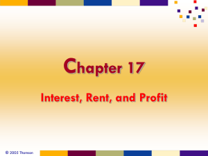Interest, Rent, and Profit - Choose your book for Principles of