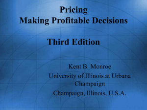 Pricing Making Profitable Decisions Third Edition
