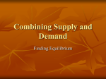 Combining Supply and Demand