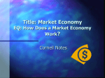 Market Economy Notes