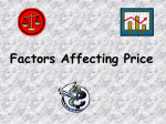 Lesson 2 - Pricing Factors and Gov`t Regs