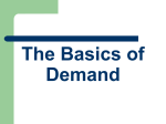 The Law of Demand