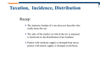 Taxation, Incidence, Distribution