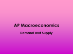 Supply and Demand Notes