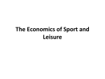 The Economics Of Sport and Leisure