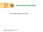 International trade policy quizes in power point format