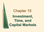 Chapter 15 Investment, Time, Capital Markets