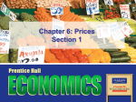 Chapter 6: Prices Section 1