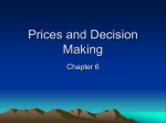 Prices and Decision Making
