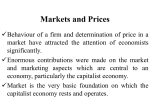 Markets and Prices