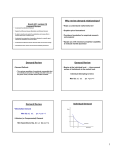 Why review demand relationships? • Demand Review EconS 451: Lecture # 6