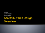 Accessible Web Design Overview