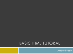 Basic HTML & css Tutorial