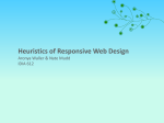 Heuristics of Responsive Design