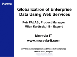 Globalization of Enterprise Data Using Web Services