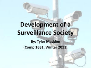 Development of a Surveillance Society